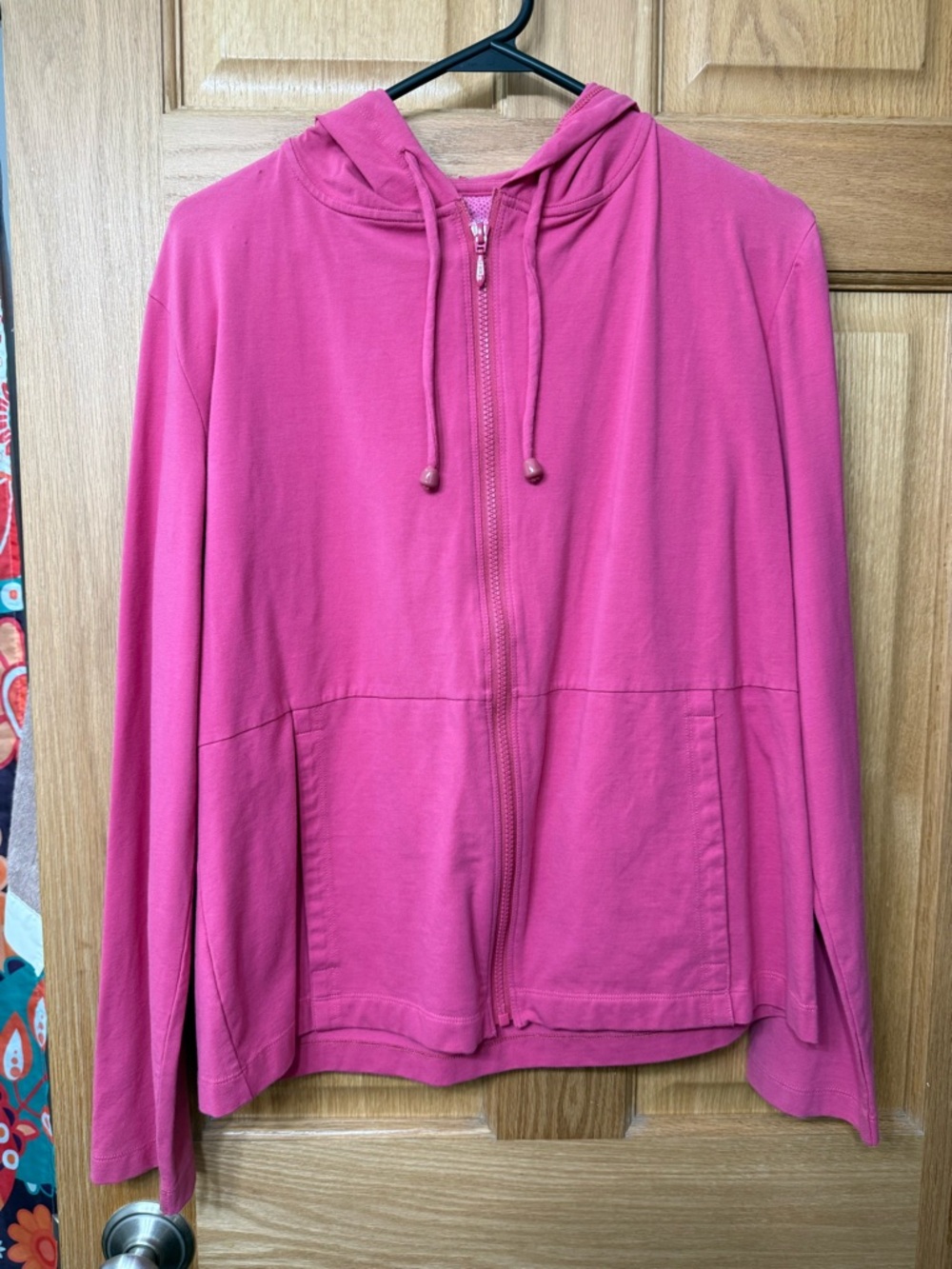 Jockey Pink Zip-Front Hoodie
